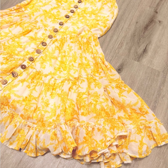 Free People Dance On The Blacktop Floral Mini Dress - Picture 3 of 8